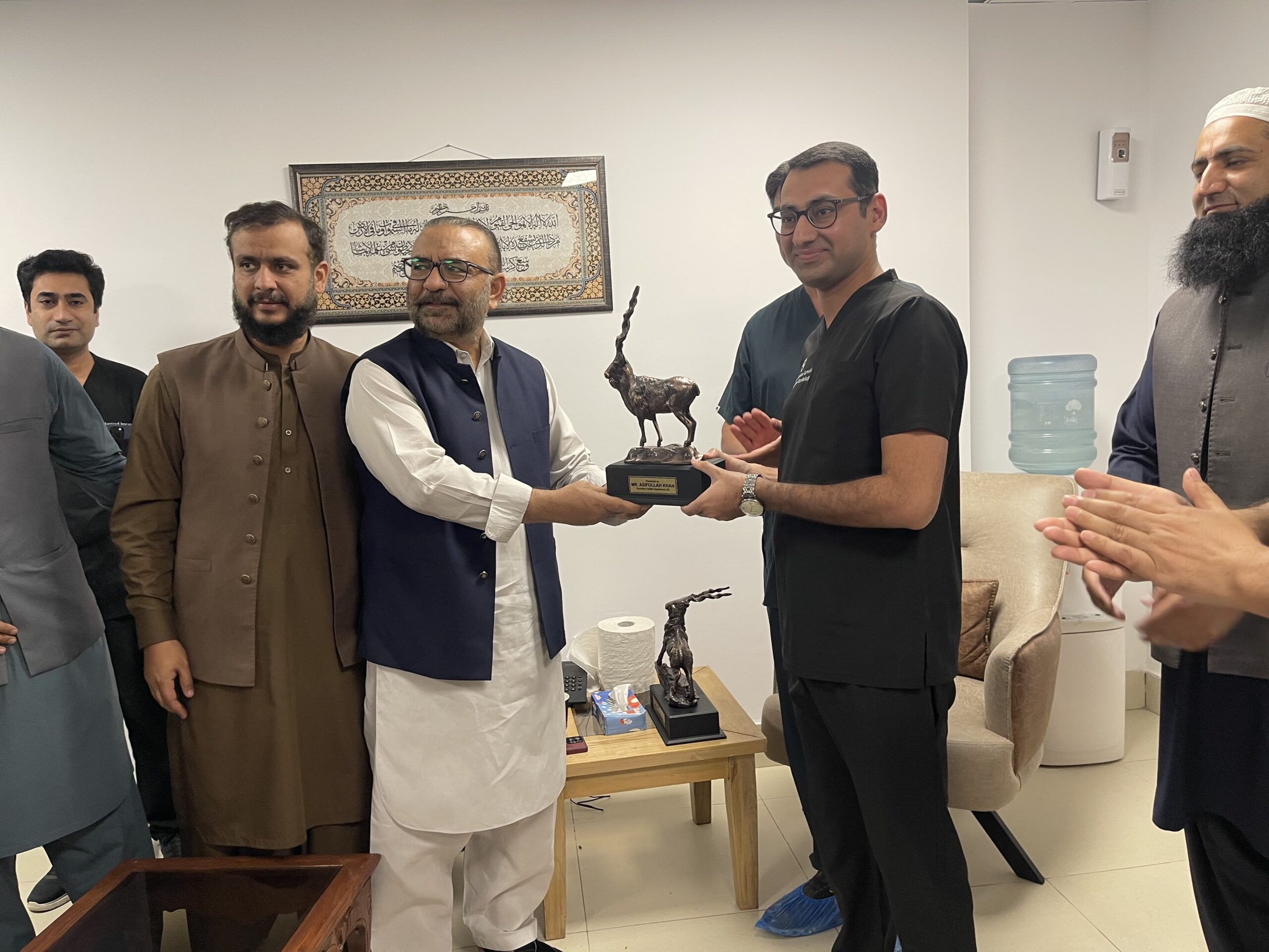 With Secretary Health AJK